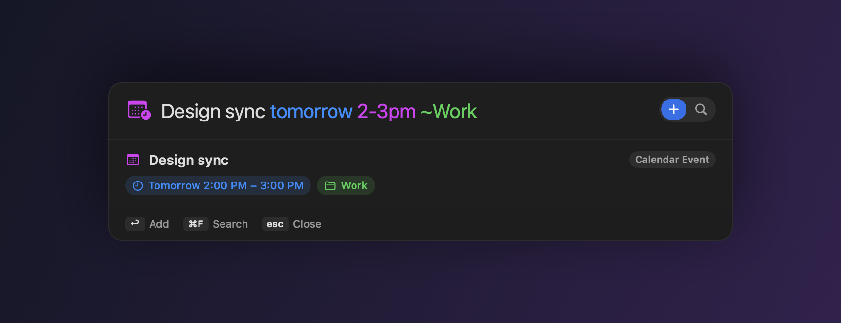 Adding an event